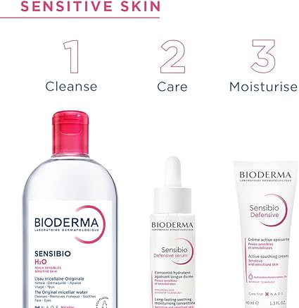 Bioderma Sensibio H2O - Eau Micellaire Démaquillante Solution Micellaire Peaux Sensibles - 500ml