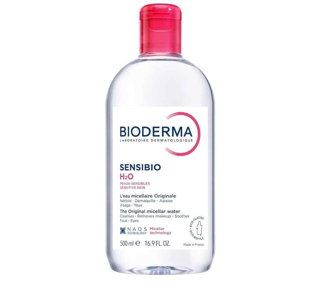 Bioderma Sensibio H2O - Eau Micellaire Démaquillante Solution Micellaire Peaux Sensibles - 500ml