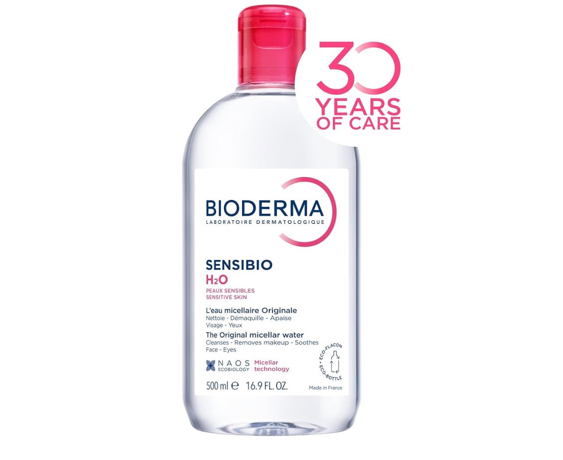 Bioderma Sensibio H2O - Eau Micellaire Démaquillante Solution Micellaire Peaux Sensibles - 500ml